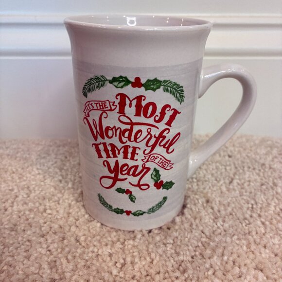 NWOT Christmas "Most Wonderful Time" Mug Cup - Picture 4 of 6